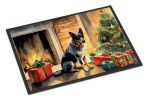 NEW Australian Cattle Dog Cozy Christmas Doormat Front Door Mat Indoor Outdoor Rugs for Entryway, Non Slip Washable Low Pile, 18H X 27W