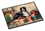 NEW Bernese Mountain Dog Cozy Christmas Doormat Front Door Mat Indoor Outdoor Rugs for Entryway, Non Slip Washable Low Pile, 18H X 27W
