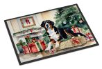 NEW Greater Swiss Mountain Dog Cozy Christmas Doormat Front Door Mat Indoor Outdoor Rugs for Entryway, Non Slip Washable Low Pile, 18H X 27W
