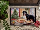 NEW Bernese Mountain Dog Christmas Cookies Doormat Front Door Mat Indoor Outdoor Rugs for Entryway, Non Slip Washable Low Pile, 18H X 27W