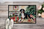 NEW Greater Swiss Mountain Dog Cozy Christmas Doormat Front Door Mat Indoor Outdoor Rugs for Entryway, Non Slip Washable Low Pile, 18H X 27W