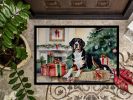NEW Greater Swiss Mountain Dog Cozy Christmas Doormat Front Door Mat Indoor Outdoor Rugs for Entryway, Non Slip Washable Low Pile, 18H X 27W
