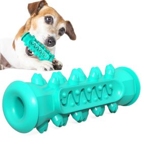 Bite Resistant and Dental Cleaning Dog Chew Toy; Interactive Dog Squeaky Toys (Color: Basic Blue, size: C)