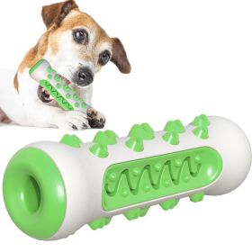 Bite Resistant and Dental Cleaning Dog Chew Toy; Interactive Dog Squeaky Toys (Color: Upgrade Green, size: C)