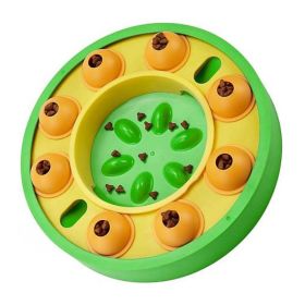 Dog Puzzle Food Feeder Slow Feeding Bowl Interactive Toy (Type: Pet Supplies, Color: Green)