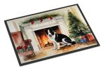NEW Karelian Bear Dog Cozy Christmas Doormat Front Door Mat Indoor Outdoor Rugs for Entryway, Non Slip Washable Low Pile, 18H X 27W