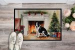 NEW Karelian Bear Dog Cozy Christmas Doormat Front Door Mat Indoor Outdoor Rugs for Entryway, Non Slip Washable Low Pile, 18H X 27W
