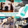 Bite Resistant and Dental Cleaning Dog Chew Toy; Interactive Dog Squeaky Toys