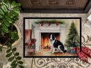 NEW Karelian Bear Dog Cozy Christmas Doormat Front Door Mat Indoor Outdoor Rugs for Entryway, Non Slip Washable Low Pile, 18H X 27W
